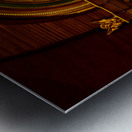 The Angel among the Lilies. Tiffany stained glass window. 1896 Metal print