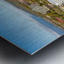 Panorama of La Crosse Wisconsin and the Viking Mississippi River Metal print