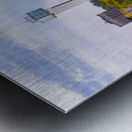 Cityscape of downtown area of Moline Illinois from I-74 bridge Metal print