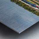 Modern Woodmen Park and downtown of Davenport IA Metal print