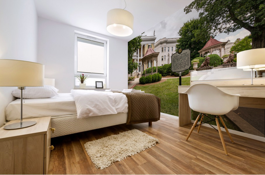 Path to Belmont Mansion in Nashville Tennessee Mural print