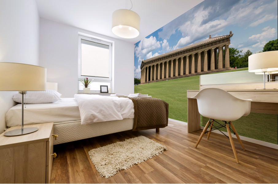 Replica of the Parthenon in Nashville Mural print