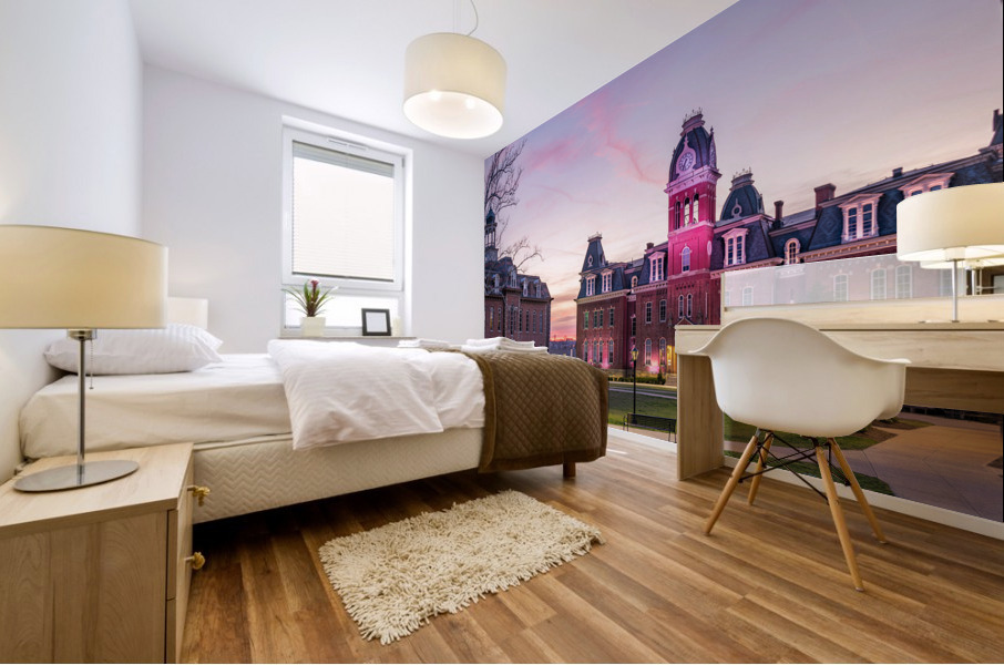 Woodburn Hall at West Virginia University in Morgantown WV Mural print