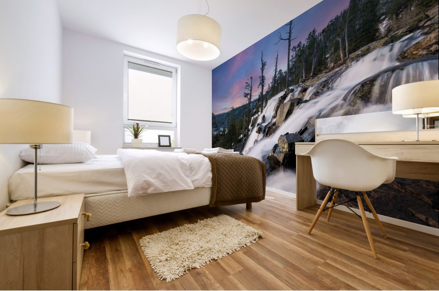 Sunrise over Lower Eagle Falls Lake Tahoe Mural print