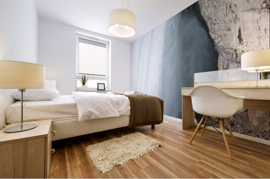 Viewing platform Canadian Horseshoe Falls at Niagara Mural print