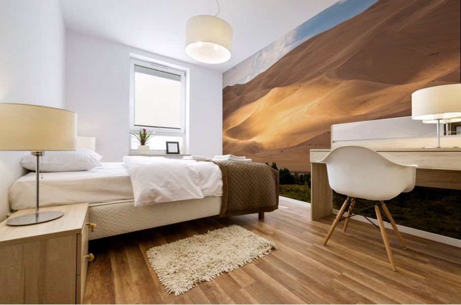 People on Great Sand Dunes NP  Mural print