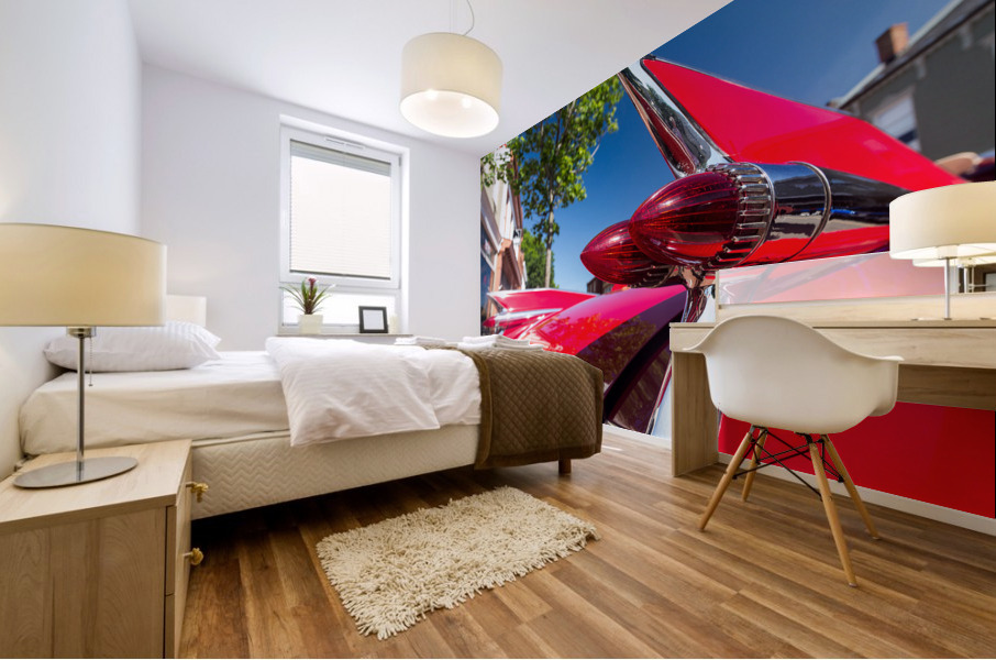 Cadillac Eldorado tail lights with sunburst Mural print