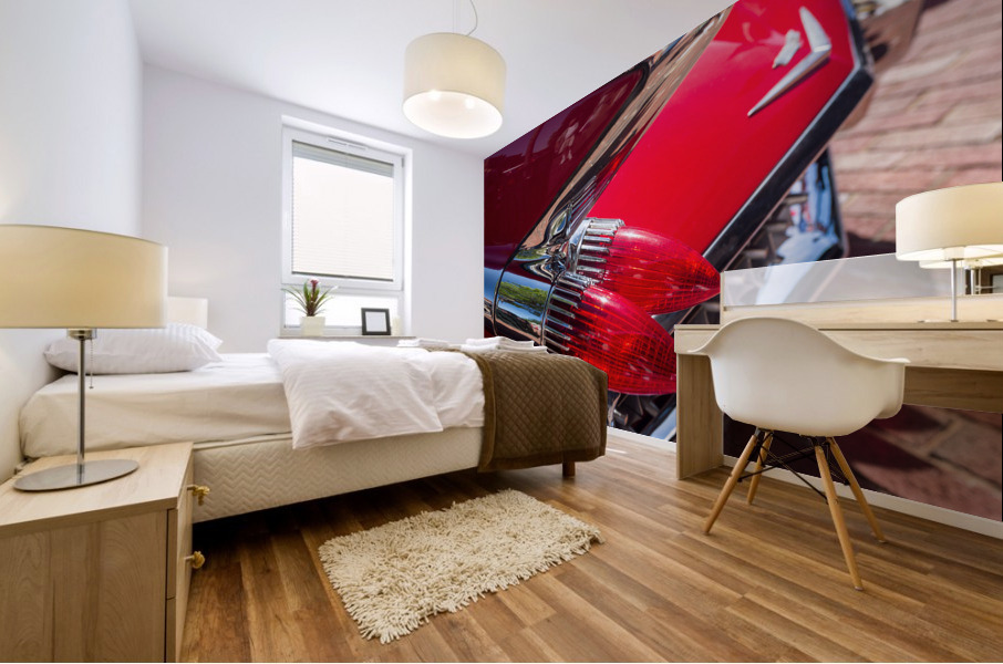 Detail of 1959 Cadillac Eldorado tail lights Mural print