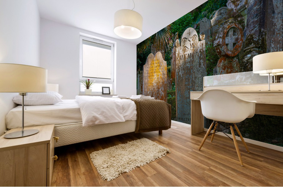 St Just in Roseland parish church in Cornwall UK Mural print