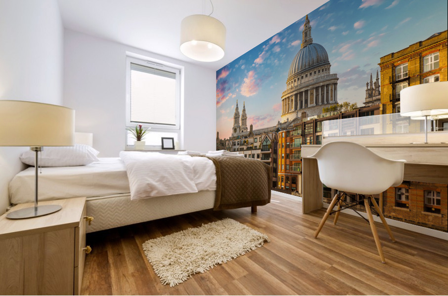 St Pauls Cathedral Church London England Mural print