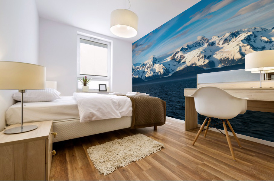 Sidelight on Mt Fairweather and the Glacier Bay National Park in Mural print