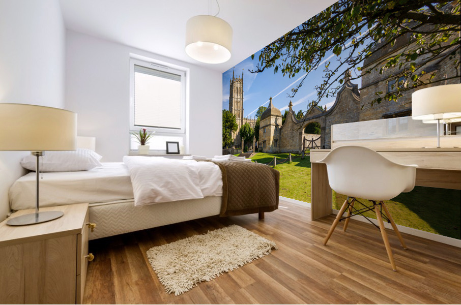 Church and gateway in Chipping Campden Mural print