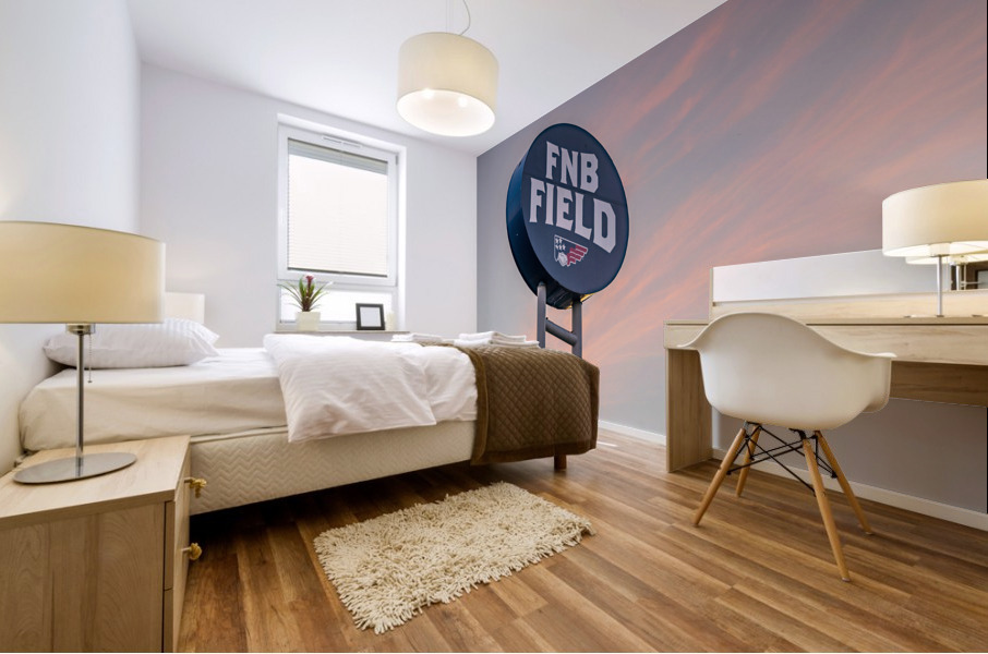 Signpost for the FNB Field in Harrisburg home of the Senators Mural print