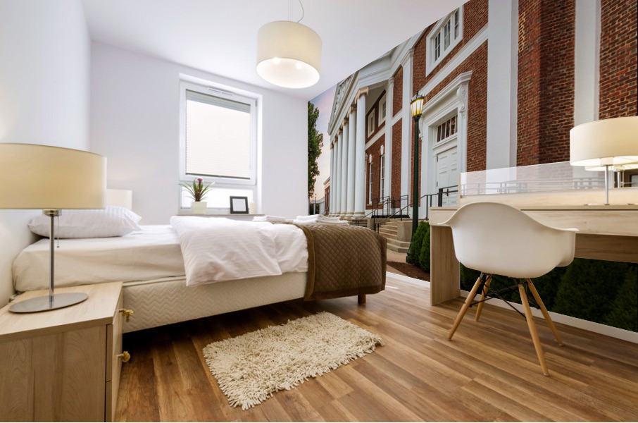 Old Cabell Hall at University of Virginia Mural print