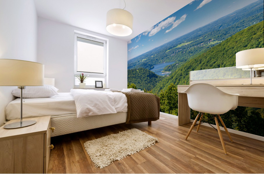 Cheat Lake seen from Snake Hill overlook near Morgantown Mural print