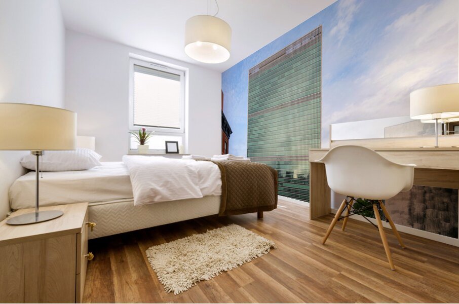 Headquarters of United Nations in New York City Mural print