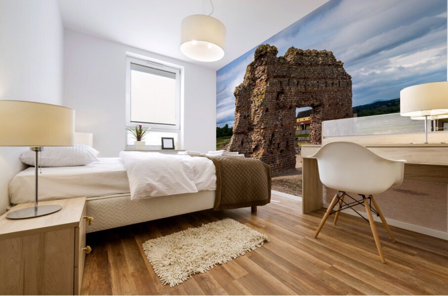 The Old Work is a wall to the baths of the large Roman settlemen Mural print