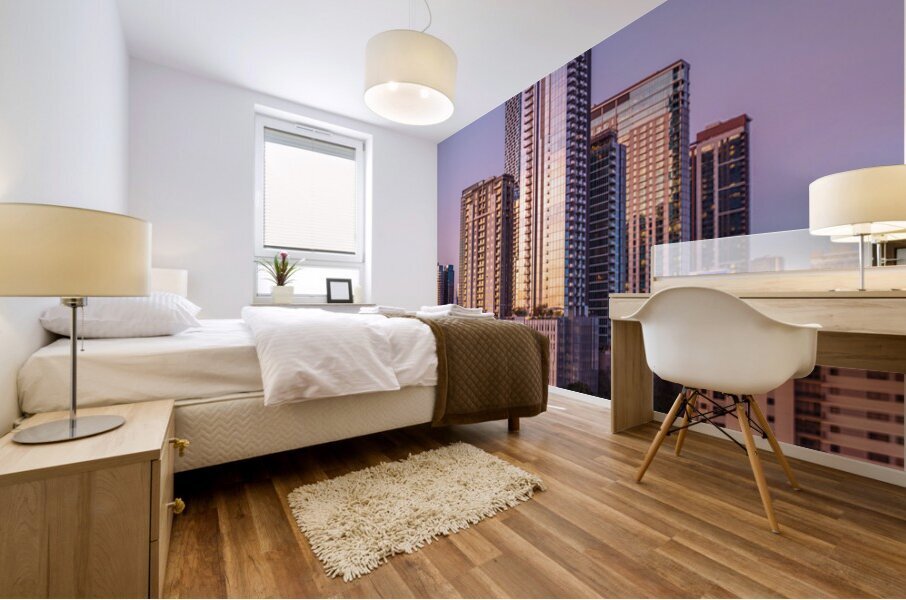 44 East and Rainey street district of Austin Texas in 2026 Mural print