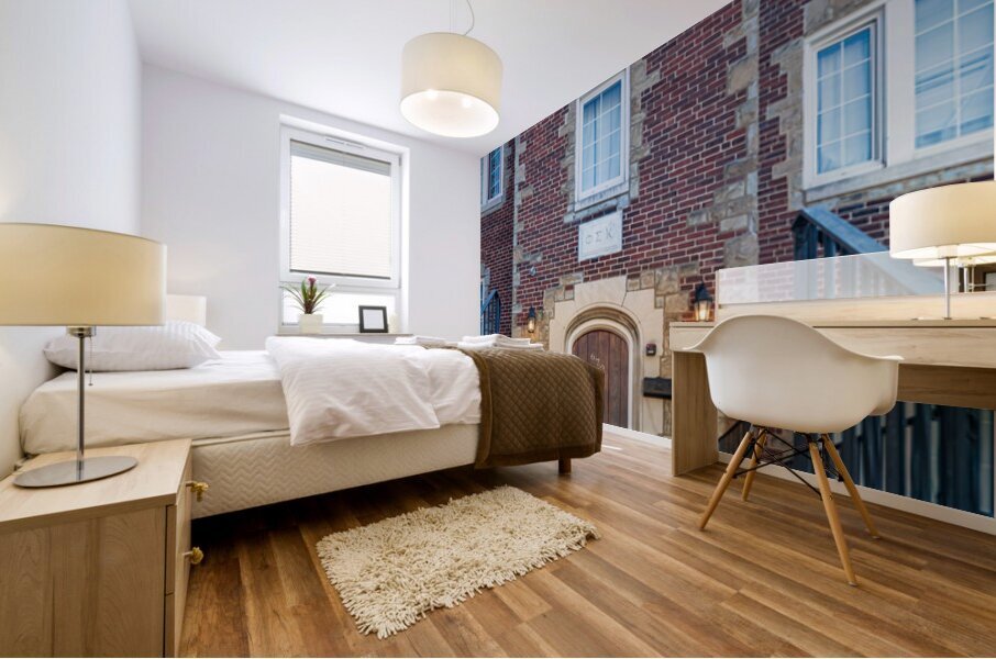 Phi Sigma Kappa Woodall House Entrance at WVU Mural print