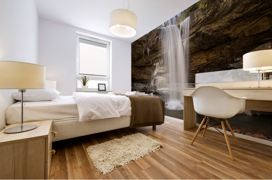 Cucumber Falls in the Ohiopyle State Park Mural print