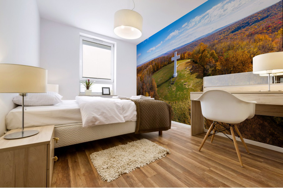 Great Cross of Christ in Jumonville near Uniontown Pennsylvania Mural print