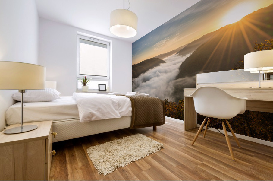 Grandview in New River Gorge Mural print