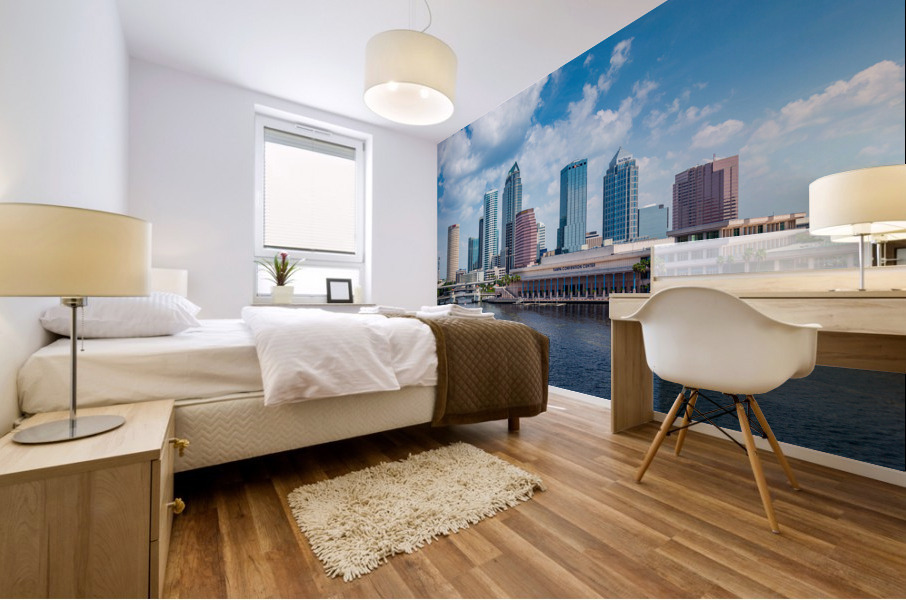 City skyline of Tampa Florida during the day Impression murale