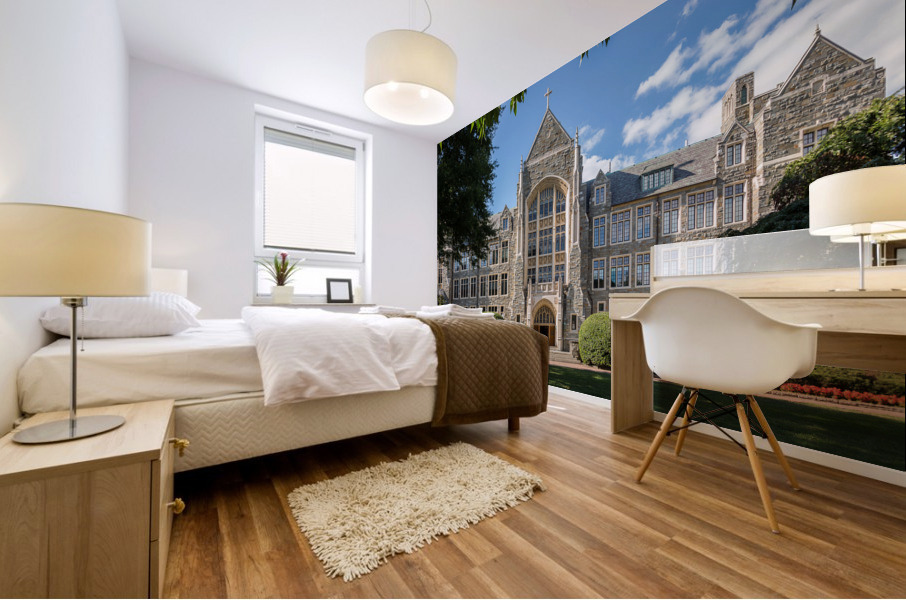 White Gravenor hall Georgetown University DC Mural print