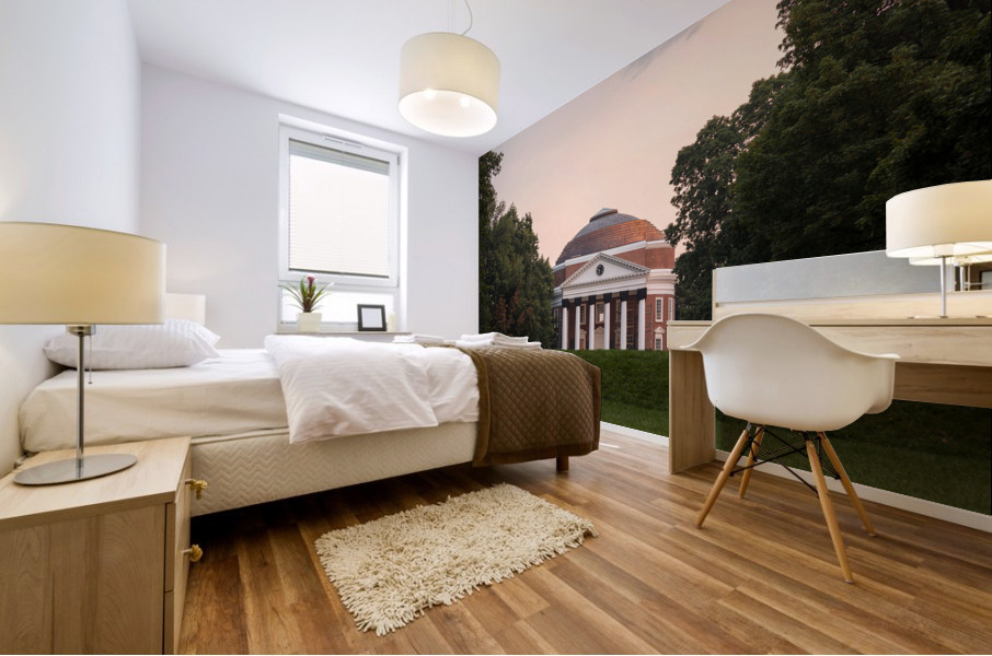 Rotunda at University of Virginia Mural print