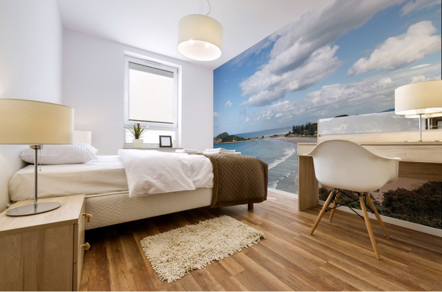 Hike around The Mount at Tauranga in NZ Mural print