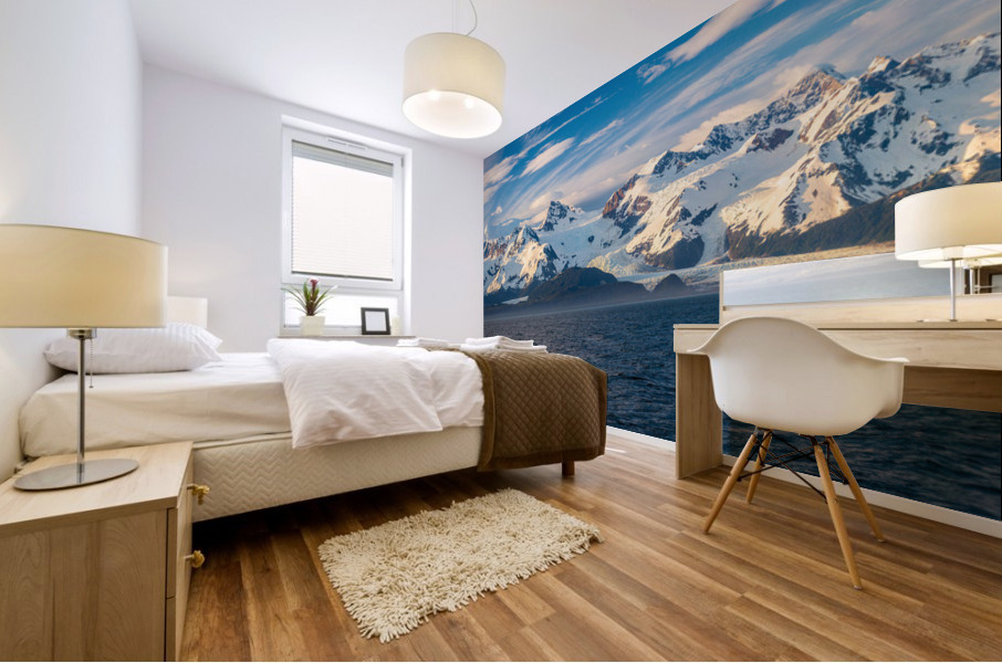 Sidelight on Mt Fairweather and the Glacier Bay National Park in Mural print