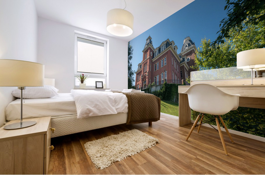 Woodburn Hall at WVU in Morgantown WV Mural print