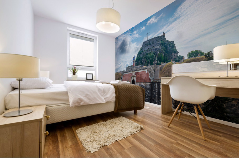 Old Fortress of Corfu Mural print