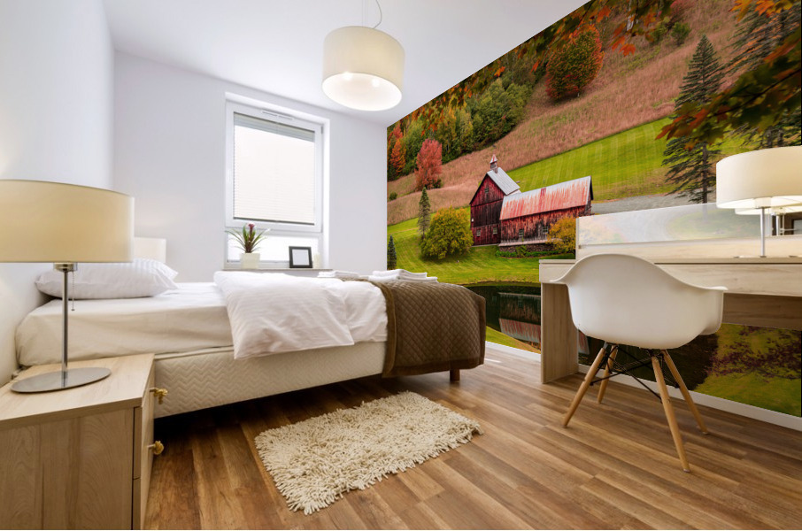 Iconic Sleepy Hollow Farm in Pomfret Vermont Impression murale
