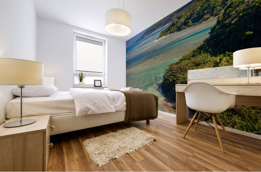 Sealodge and anini beach in Kauai Mural print