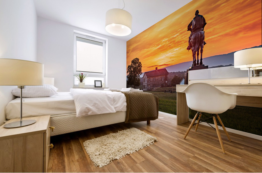 Stonewall Jackson at Manassas Battlefield Impression murale