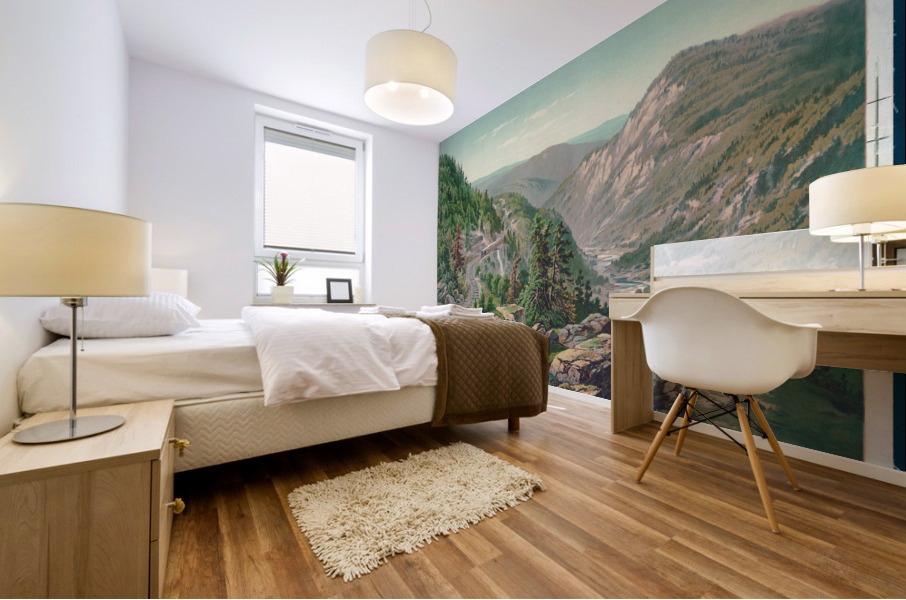 Buckhorn Wall and Cheat River Mural print