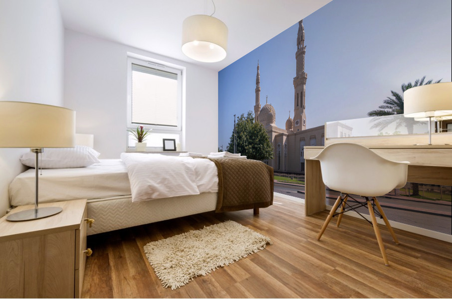 Jumeirah Mosque in Dubai which is open to visitors for education Mural print