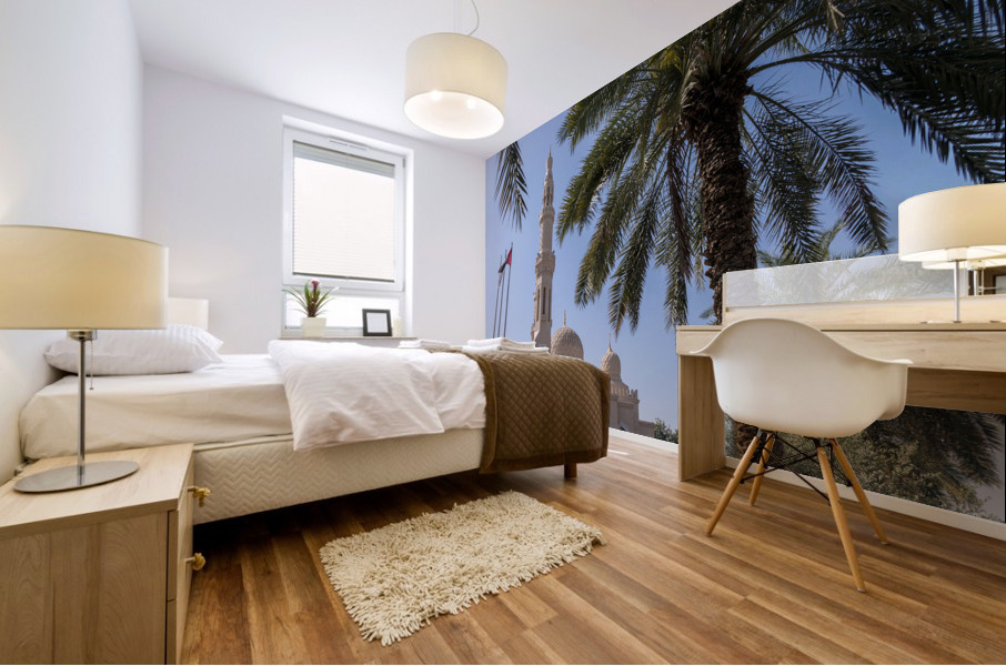 Jumeirah Mosque in Dubai which is open to visitors for education Mural print