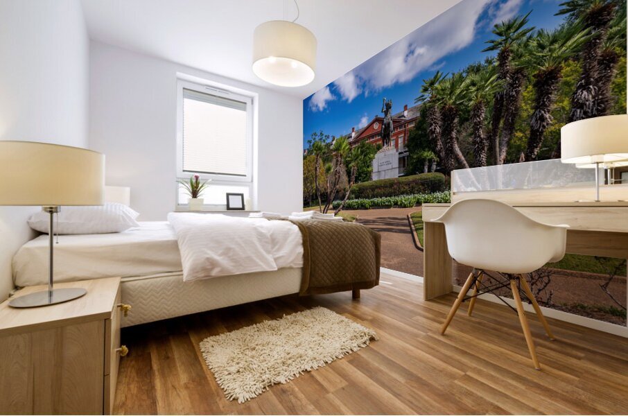 Statue of Major General Andrew Jackson in New Orleans park Mural print