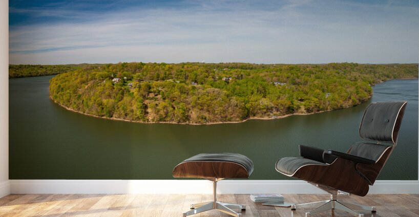 Aerial view of Cheat Lake and the Woodlands near Morgantown Wall Murals