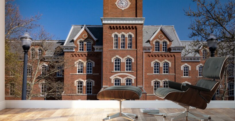 Facade of iconic University Hall on the Oval at OSU in Columbus  Wall Murals