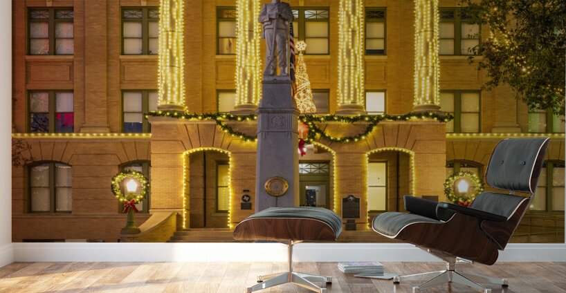 Entrance to Williamson County Courthouse in Georgetown TX Wall Murals