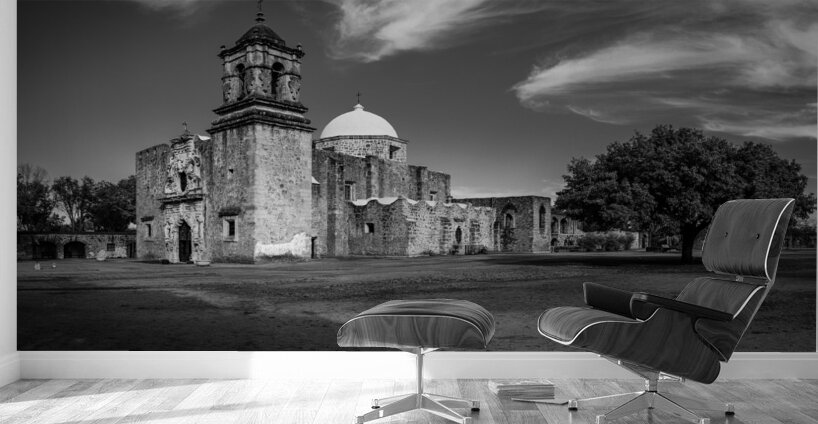 Entrance to the ornate San Jose mission church near San Antonio Wall Murals