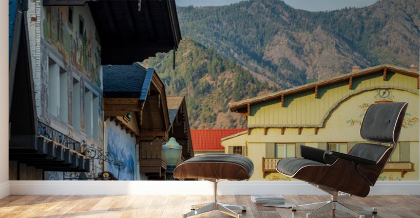 Candles and hat stores in the Alpine village of Leavenworth WA Wall Murals