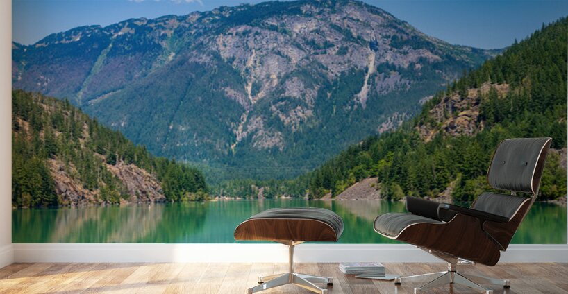 Paddleboard on Diablo Lake in North Cascades National Park in Wa Wall Murals