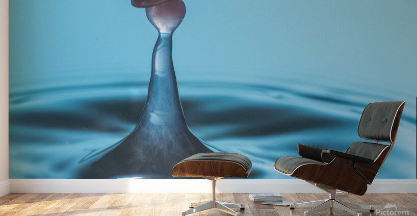 Water droplet collision - soldier Wall Murals