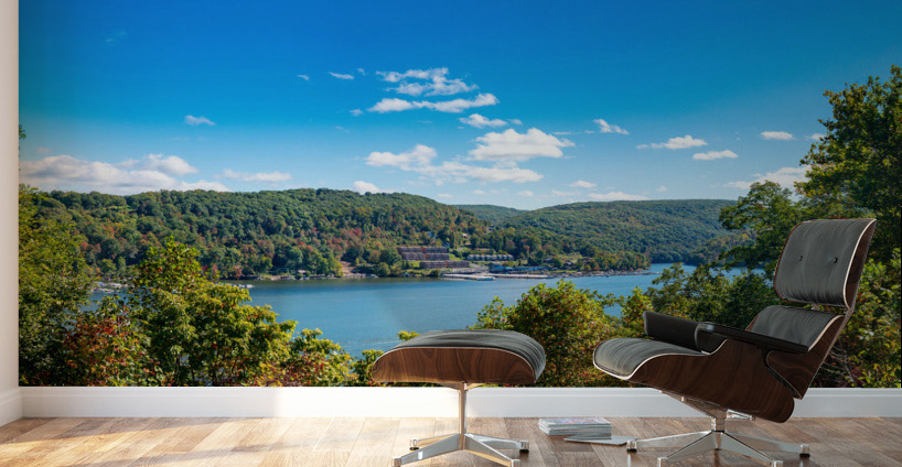 Early fall colors on Cheat Lake in Morgantown WV Wall Murals