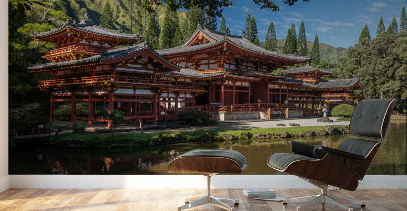 Byodo In buddhist temple on Oahu Hawaii Wall Murals