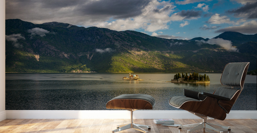 St George and Our Lady of the Rocks islands near Kotor Wall Murals